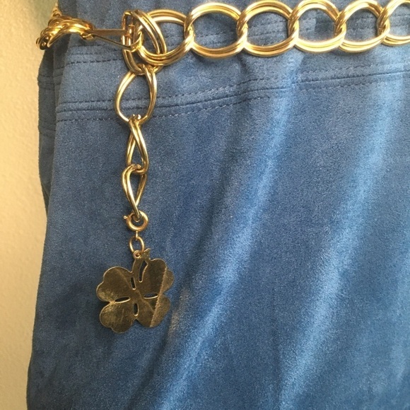 FOUR LEAF CLOVER FASHION JEWELRY WASIT BELT - Picture 2 of 3